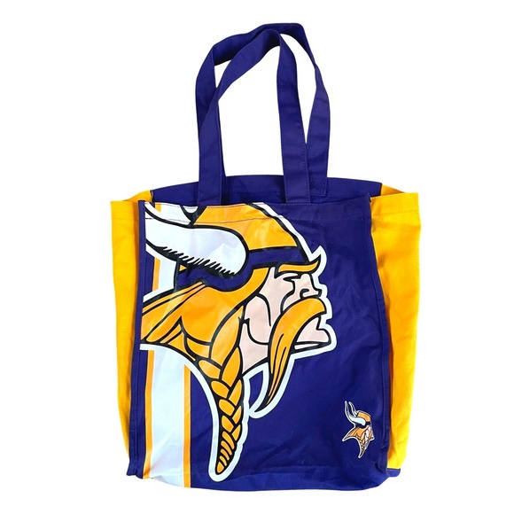 NFL Handbags - Minnesota Vikings Official Tote‎ Bag 13x13x5.5 NFL Football Team Official